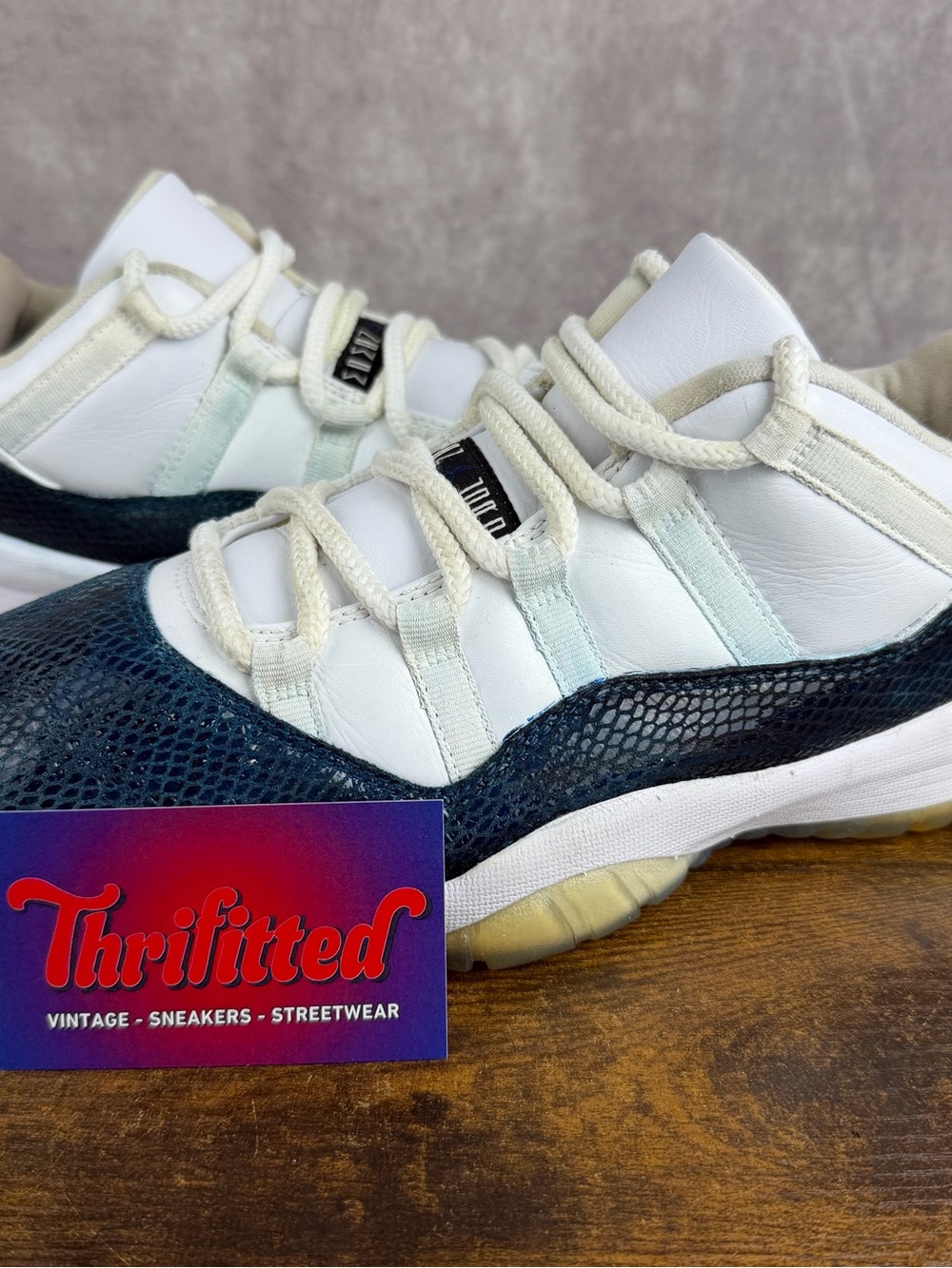 Air Jordan 11 Retro Low Navy Snakeskin 2019 Size 9 CD6846-102 Men’s Shoes Rare